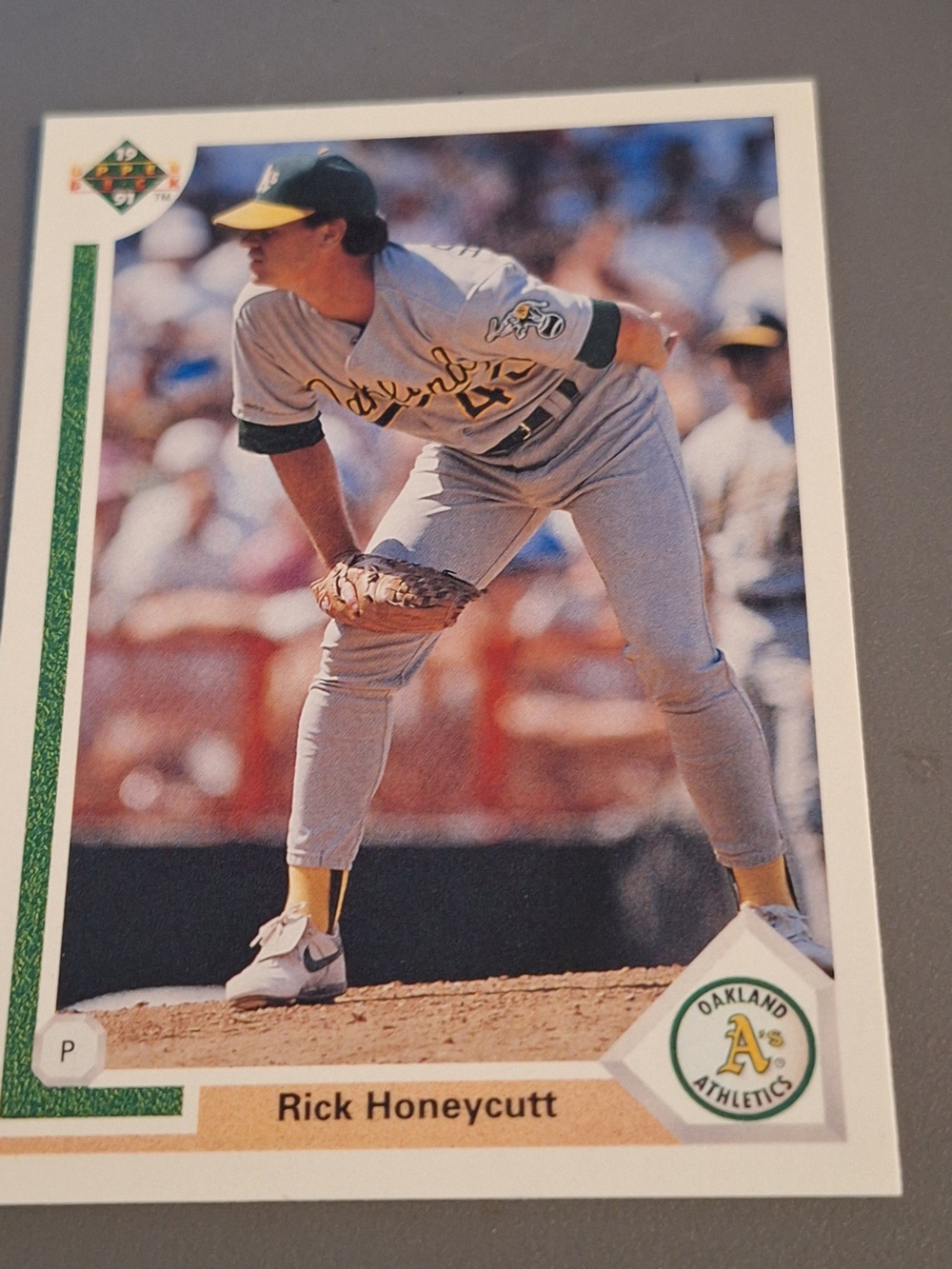 Topps Rick Honeycutt Oakland Athletics Baseball Card - Used